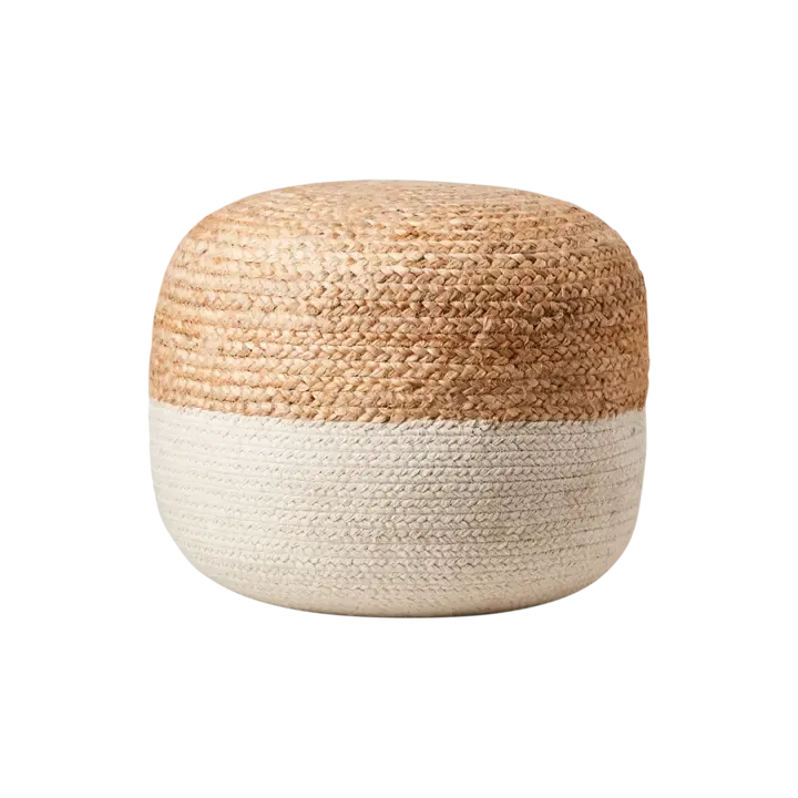 Poef natuur-beige