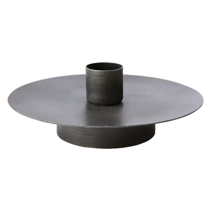 Kandelaar zwart laag 5cm