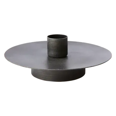 Kandelaar zwart laag 5cm