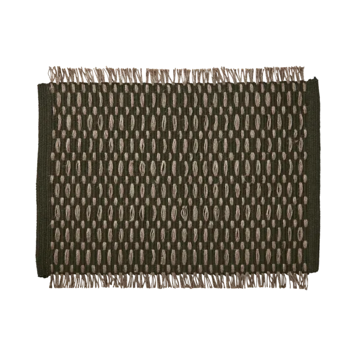 Placemat olijfgroen-beige