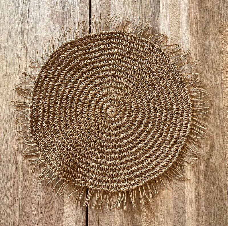 Placemat crochet capuccino