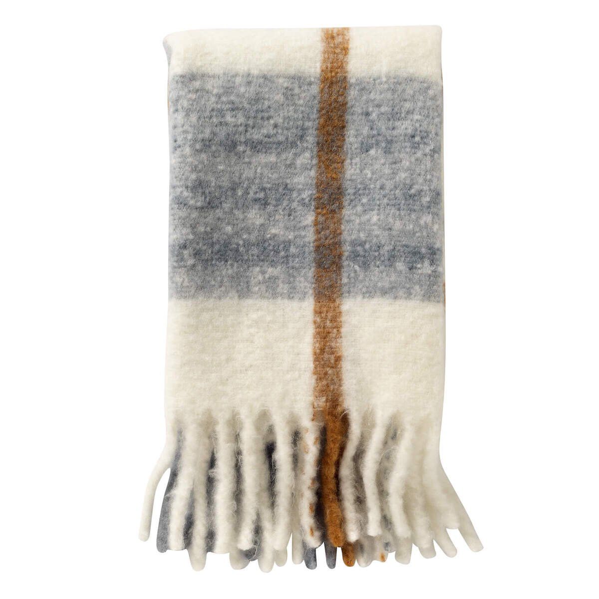 Plaid beige - lichtblauw - camel