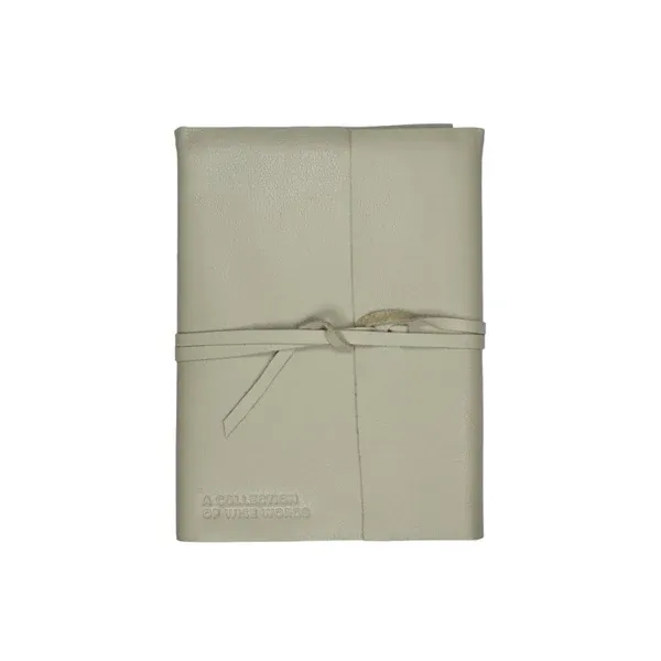 Notebook met lederen omslag