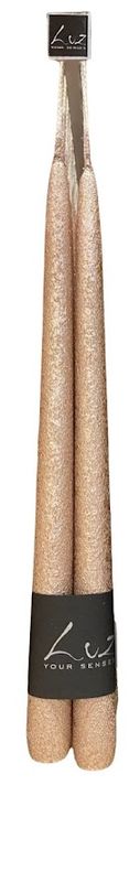 Set tafelkaarsen 30 cm Champagne Goud