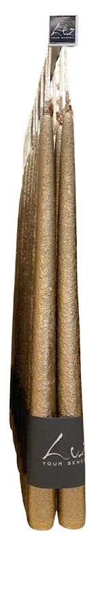 Set tafelkaarsen 30 cm Antiek Goud