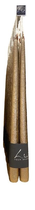 Set tafelkaarsen 30 cm Antiek Goud