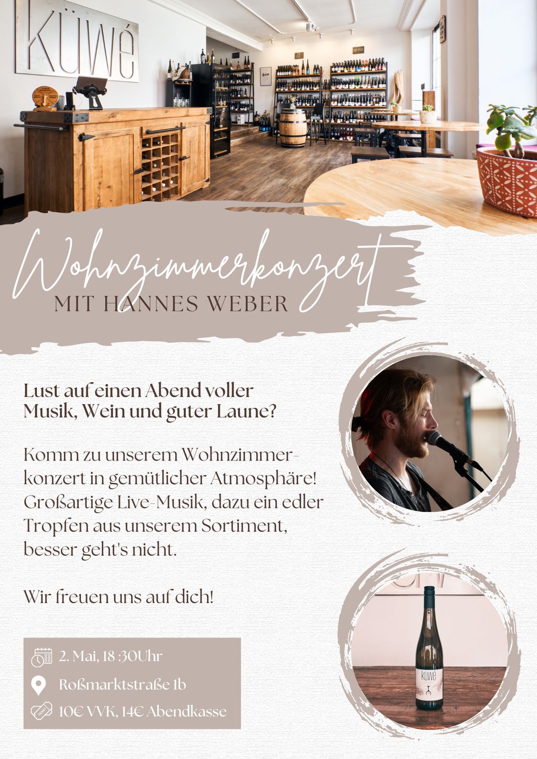 Wohnzimmer-Konzert mit Hannes Weber 2.5.25