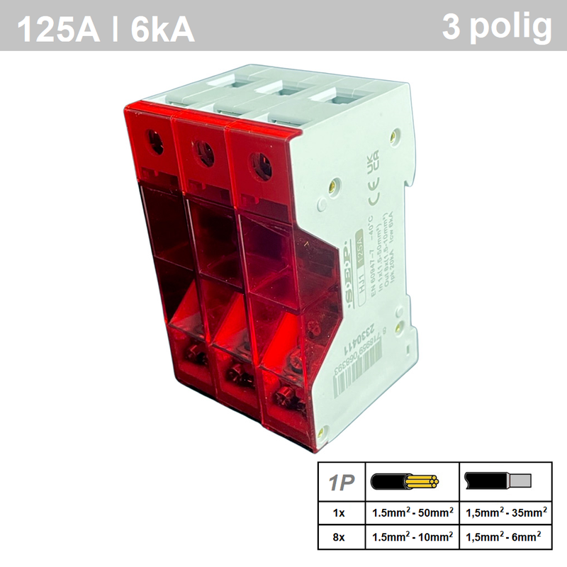SEP HJ1-9 distributieblok 3p