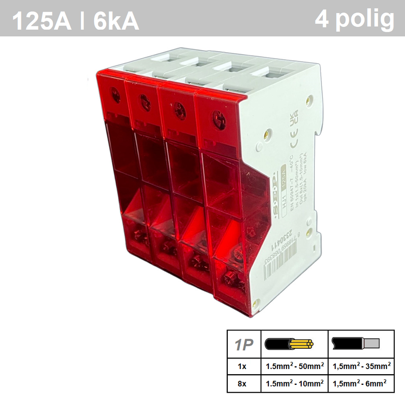 SEP HJ1-9 distributieblok 4p
