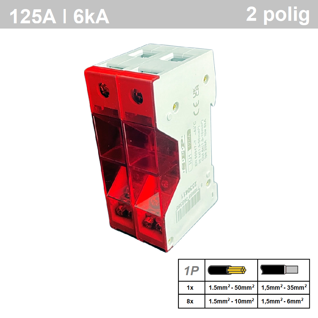 SEP HJ1-9 distributieblok 2p