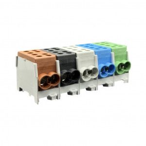 SEP HDB-35/25 hoofdleiding-aftakklem (SET), 5-polig,  bruin/zwart/grijs/blauw/groen