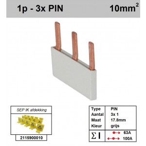 SEP P01003G00 Kam 1f PIN 3p 17,8mm