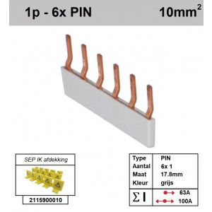 SEP P01006G00 Kam 1f PIN 6p 17,8mm