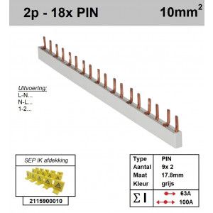 SEP P02018G00 Kam 2f PIN 18p 17,8mm