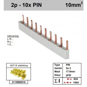 SEP P02010G00 Kam 2f PIN 10p 17,8mm