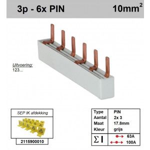 SEP P03006G00 Kam 3f PIN 6p, 17,8mm