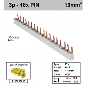SEP P03018G00 Kam 3f PIN 18p, 17,8mm