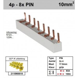 SEP P04008G00 Kam 4f PIN 8p, 17,8mm