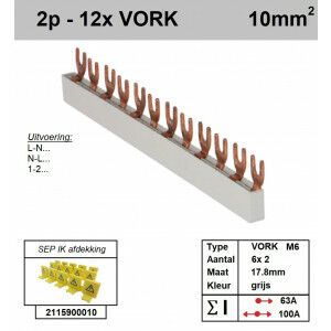 SEP F02012G06 Kam 2f VORK 12p 17,8mm M6