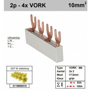 SEP F02004G06 Kam 2f VORK 4p 17,8mm M6