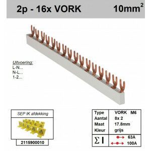 SEP F02016G06 Kam 2f VORK 16p 17,8mm M6