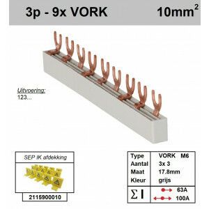 SEP F03009G06 Kam 3f VORK 9p 17,8mm M6
