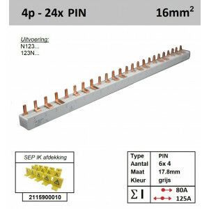 SEP 16P04024G00, Kam, 4 fase, 16mm2, 24xPIN, 17,8mm (80/125)