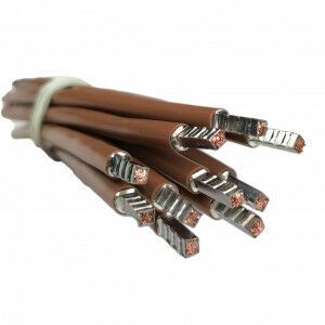 SEP bedrading 2.5mm2 l=185mm bruin 105gr.
