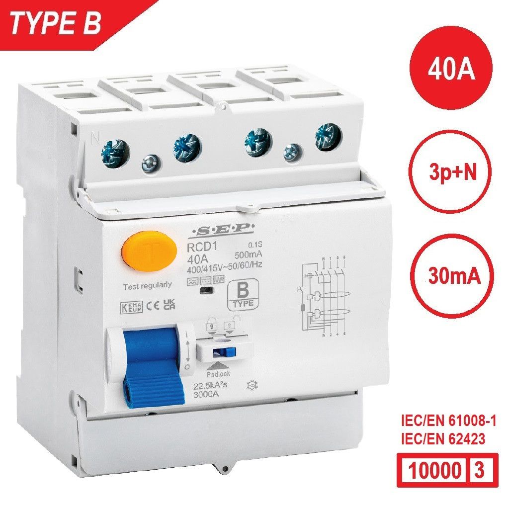 Differentieel schakelaar type B