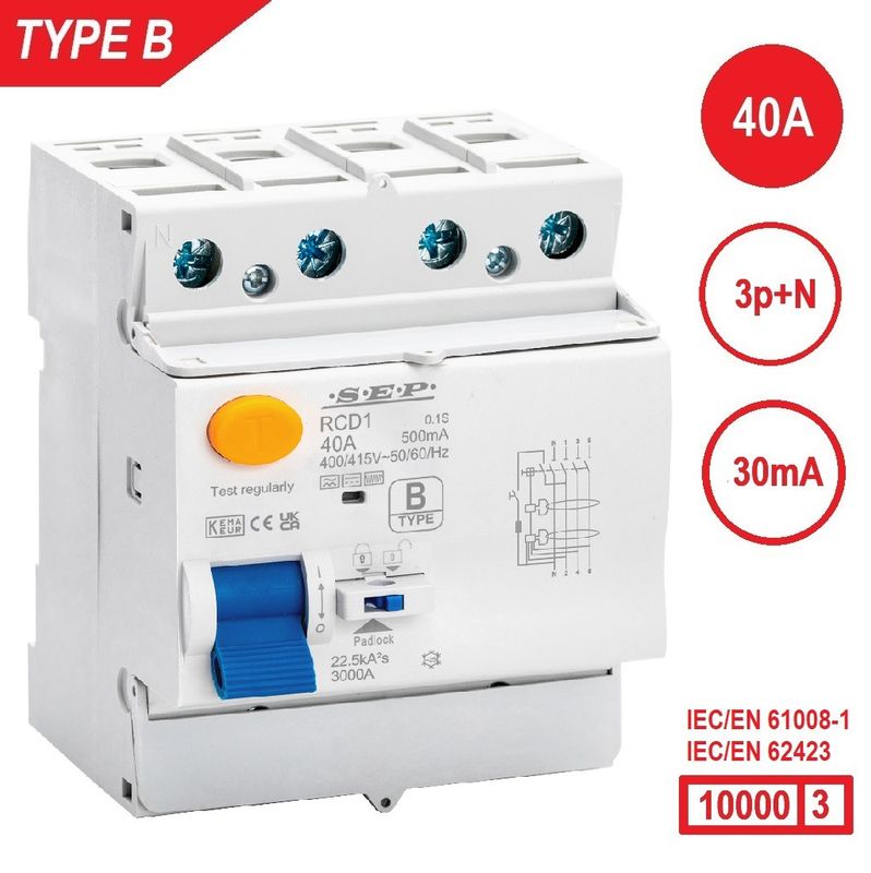 Differentieel schakelaar type B