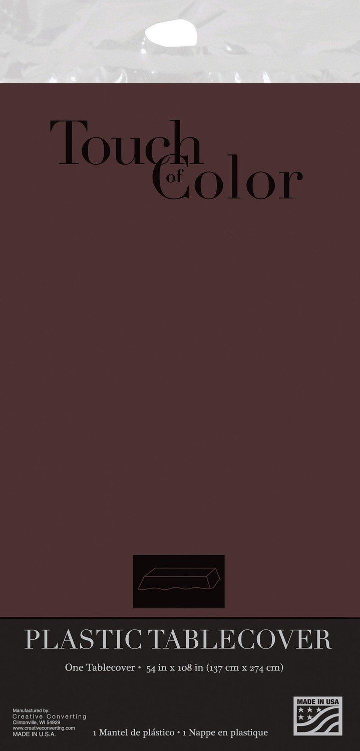 CHOCOLATE BROWN PLASTIC LINED