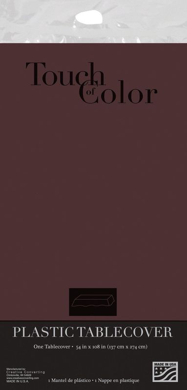 CHOCOLATE BROWN PLASTIC LINED