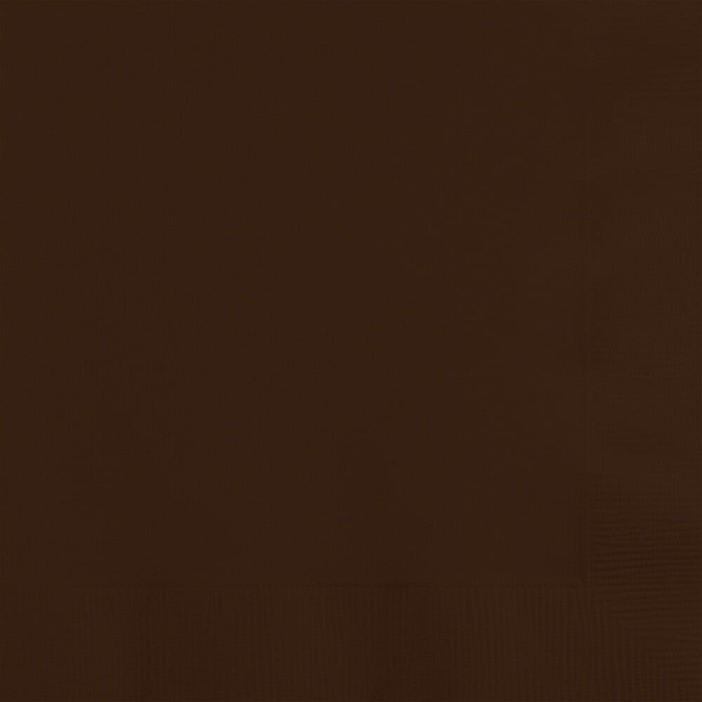 CHOCOLATE BROWN BEVERAGE NAPKIN