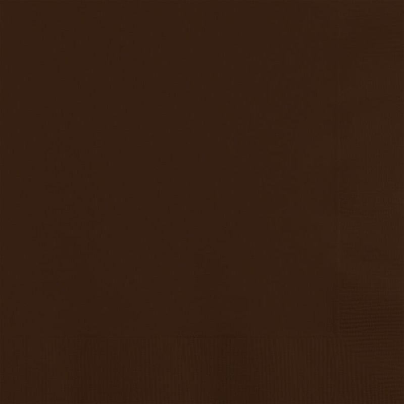 CHOCOLATE BROWN BEVERAGE NAPKIN