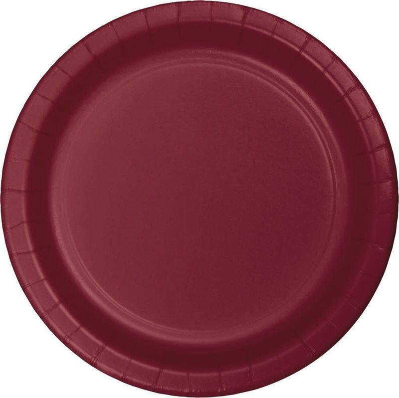 BURGUNDY LUNCH  PLATE