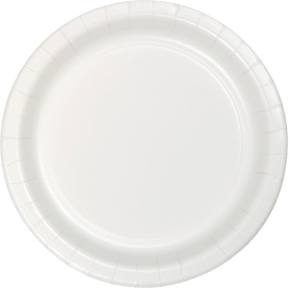 WHITE DESSERT PLATE 24CT