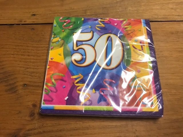 50TH BIRTHDAY NAPKIN
