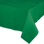 EMERALD GREEN SQUARE PLASTIC TABLE COVER