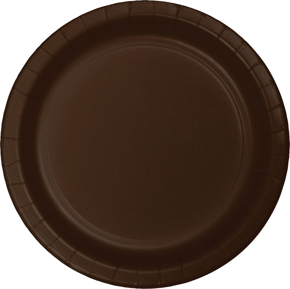 CHOCOLATE BROWN LUCHEON PLATE
