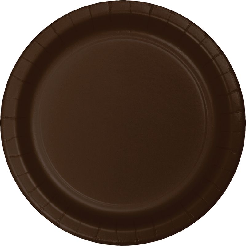 CHOCOLATE BROWN LUCHEON PLATE