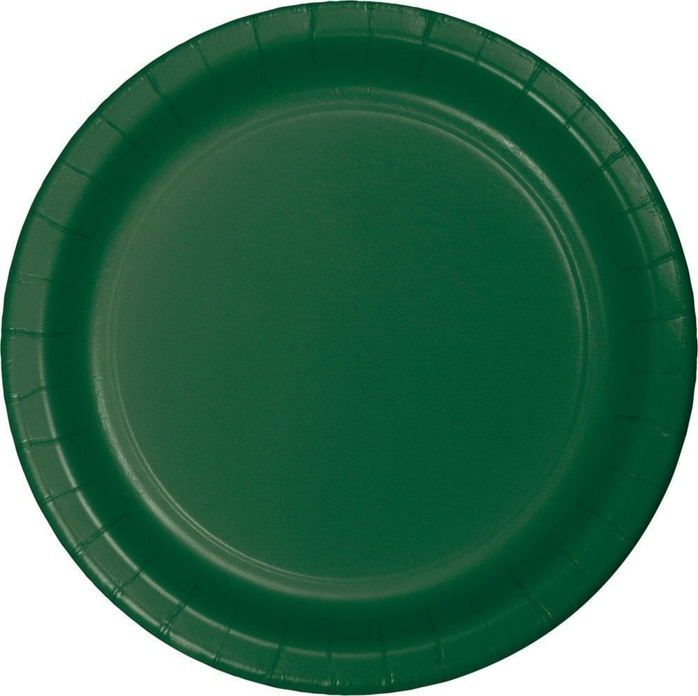 HUNTER GREEN DESSERT  PLATE