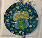 Hoppy Birthday Frog Mylar