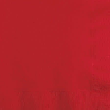 CLASSIC RED BEVERAGE NAPKIN