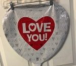 Love You Heart Mylar