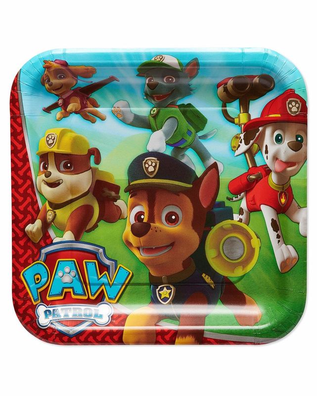 PAW PATROLBOYS PLATES 8ct