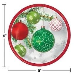 UPSCALE ORNAMENT LUCHEON PLATE 9IN 8CT