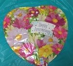 HAPPY ANNIVERSARY FLOWERS  MYLAR