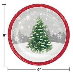 WINTER TREE Dinner Plate 8Ci