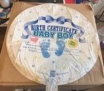 18IN BIRTH CERTIFICATE BABY BOY