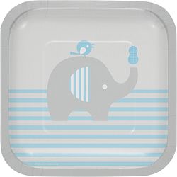 LITTLE PEANUT BOY DESSERT PLATE -  7IN - 8CT